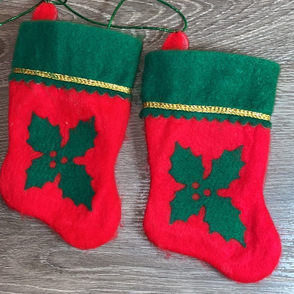 Felt Dog Bone Christmas Stockings - Picture 4 of 7